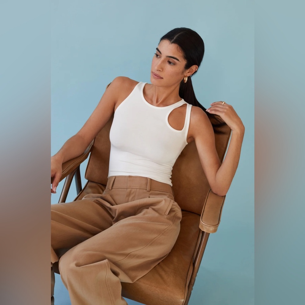COPY - Marcella White Cut Out Jules Tank